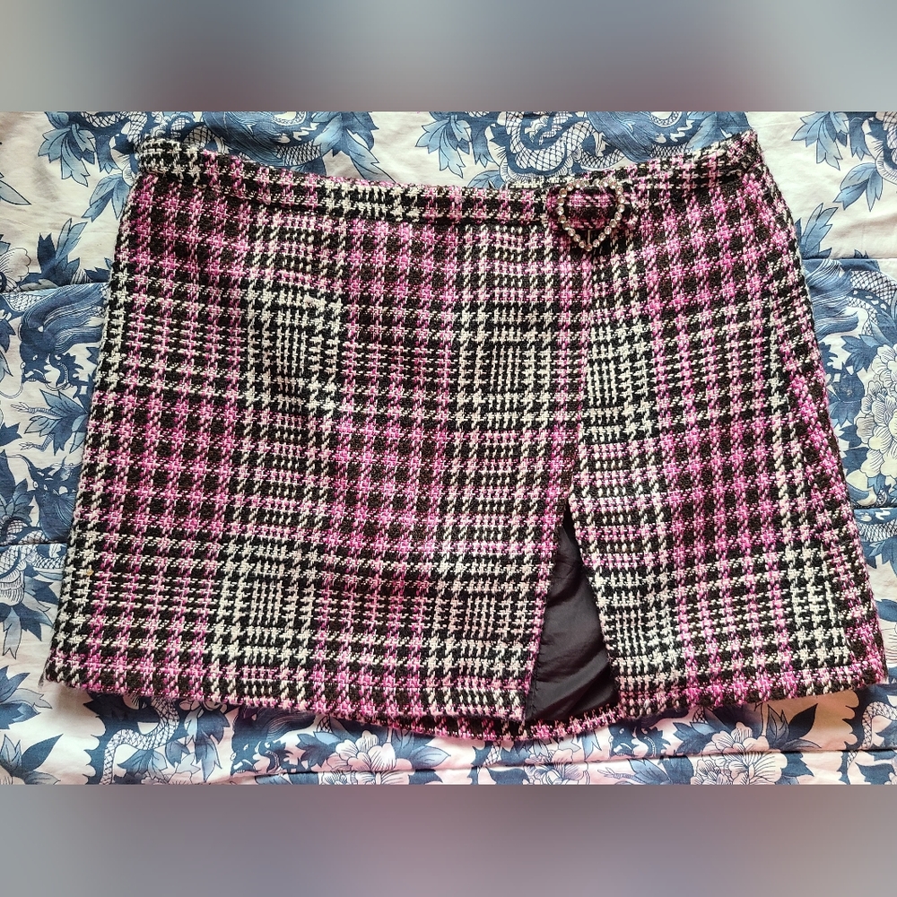 NWOT Poster Grl x Dolls Kill Plus Size Plaid Mini Skirt Size 1XL